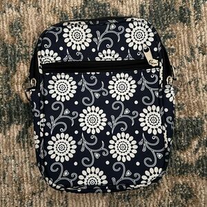 Floral Navy and White Women's Bag